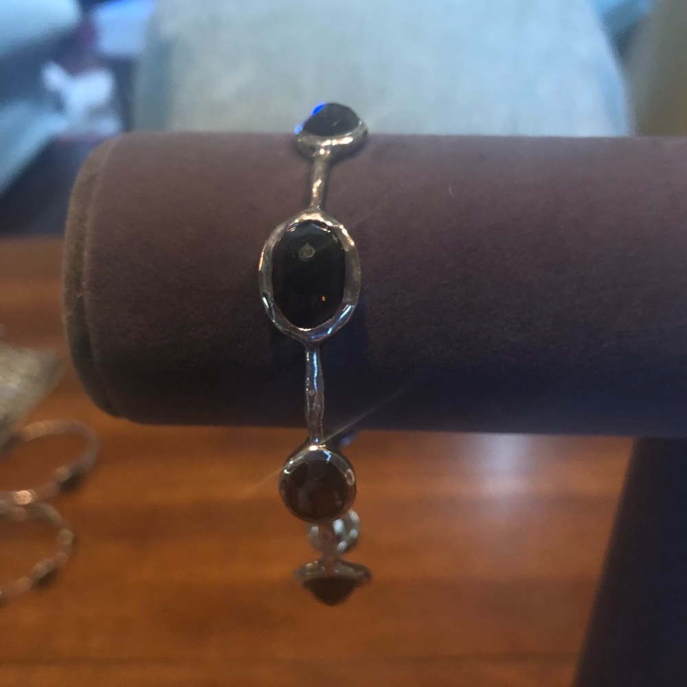 Ippolita Sterling Silver and Smoky Topaz Bangle